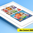 COLOR PRINTED NEW ZEALAND 2005-2010 STAMP ALBUM PAGES (98 illustrated pages)