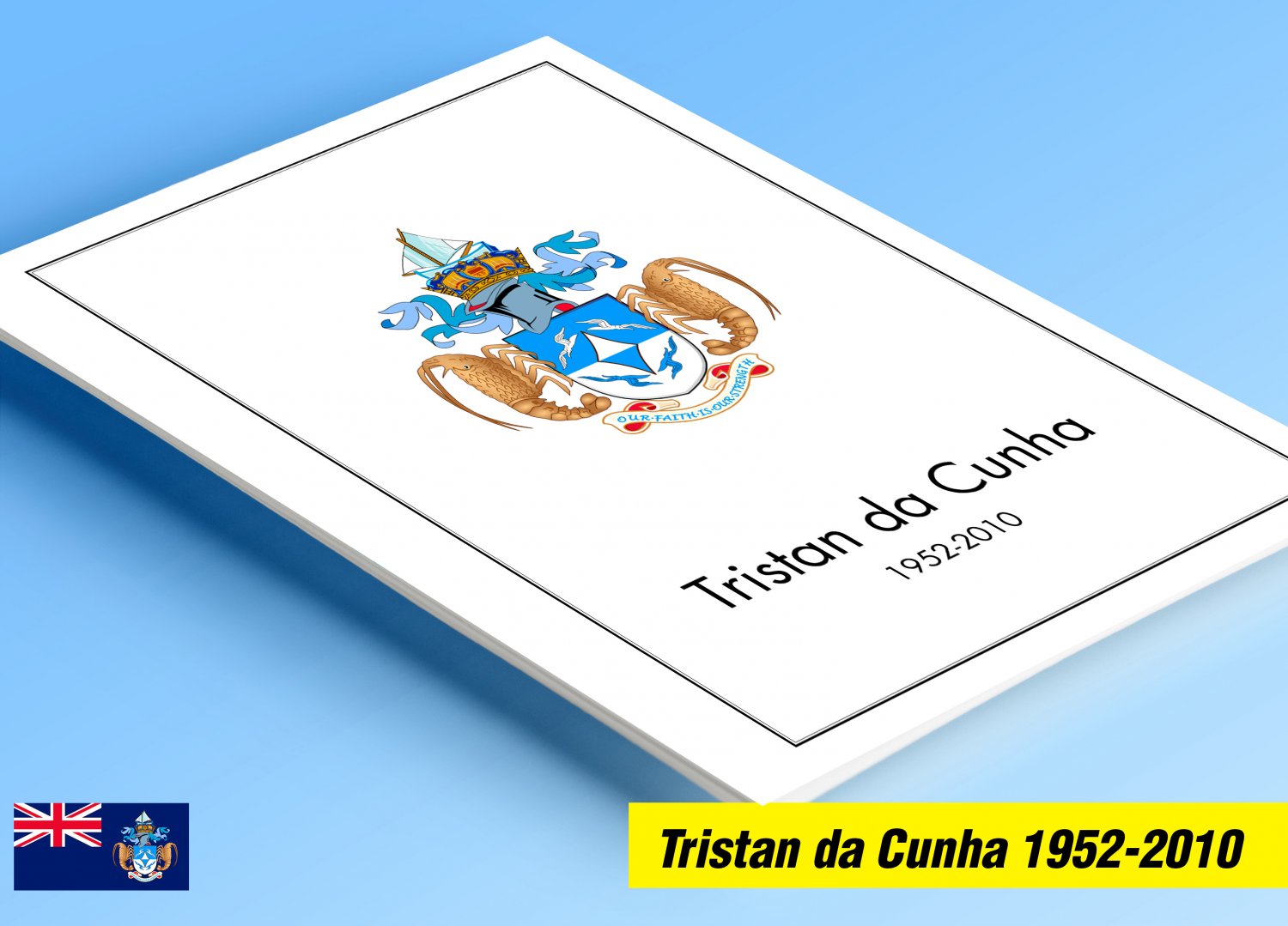 COLOR PRINTED TRISTAN DA CUNHA 1952-2010 STAMP ALBUM PAGES (139 illustrated pages)