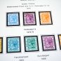 COLOR PRINTED GOLD COAST 1875-1954 STAMP ALBUM PAGES (11 illustrated pages)