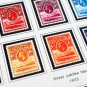 COLOR PRINTED BASUTOLAND 1933-1965 STAMP ALBUM PAGES (10 illustrated pages)