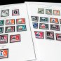COLOR PRINTED BASUTOLAND 1933-1965 STAMP ALBUM PAGES (10 illustrated pages)