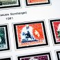 COLOR PRINTED BASUTOLAND 1933-1965 STAMP ALBUM PAGES (10 illustrated pages)