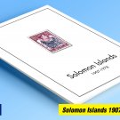 COLOR PRINTED SOLOMON ISLANDS 1907-1978 STAMP ALBUM PAGES (38 illustrated pages)