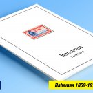 COLOR PRINTED BAHAMAS 1859-1976 STAMP ALBUM PAGES (32 illustrated pages)