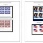COLOR PRINTED US PLATE BLOCKS 2016-2020 STAMP ALBUM PAGES (50 illustrated pages)