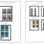 COLOR PRINTED US PLATE BLOCKS 2000-2005 STAMP ALBUM PAGES (68 illustrated pages)