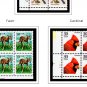 COLOR PRINTED US PLATE BLOCKS 1990-1999 STAMP ALBUM PAGES (119 illustrated pages)