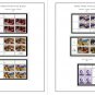 COLOR PRINTED US PLATE BLOCKS 1990-1999 STAMP ALBUM PAGES (119 illustrated pages)