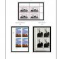 COLOR PRINTED US PLATE BLOCKS 1990-1999 STAMP ALBUM PAGES (119 illustrated pages)