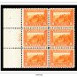 COLOR PRINTED US PLATE BLOCKS 1901-1929 STAMP ALBUM PAGES (46 illustrated pages)