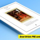 COLOR PRINTED GREAT BRITAIN 2018 PHQ CARDS STAMP ALBUM PAGES (133 illustrated pages)