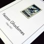 COLOR PRINTED FEZZAN GHADAMES 1946-1951 STAMP ALBUM PAGES (6 illustrated pages)