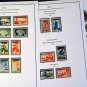 COLOR PRINTED FEZZAN GHADAMES 1946-1951 STAMP ALBUM PAGES (6 illustrated pages)