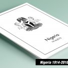 PRINTED NIGERIA 1914-2010 STAMP ALBUM PAGES (99 pages)