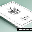 PRINTED NAMIBIA 1990-2010 STAMP ALBUM PAGES (105 pages)