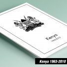PRINTED KENYA 1963-2010 STAMP ALBUM PAGES (111 pages)
