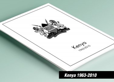 PRINTED KENYA 1963-2010 STAMP ALBUM PAGES (111 pages)