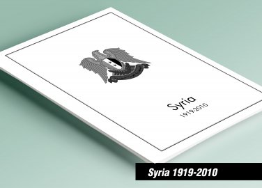 PRINTED SYRIA 1919-2010 PRINTED STAMP ALBUM PAGES (290 pages)