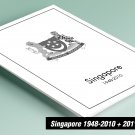 PRINTED SINGAPORE 1948-2010 + 2011-2020 STAMP ALBUM PAGES (404 pages)