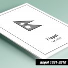 PRINTED NEPAL 1881-2010 STAMP ALBUM PAGES (98 pages)