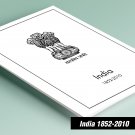 PRINTED INDIA 1852-2010 PRINTED STAMP ALBUM PAGES (306 pages)