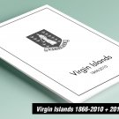 PRINTED VIRGIN ISLANDS 1866-2010 + 2011-2019 STAMP ALBUM PAGES (205 pages)