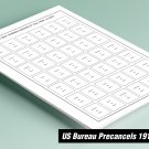 PRINTED U.S.A. BUREAU PRECANCELS [3 VOLS.] 1916-1995 PRINTED STAMP ALBUM PAGES (294 pages)