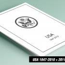 PRINTED U.S.A. 1847-2010 + 2011-2020 STAMP ALBUM PAGES (662 pages)