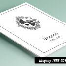 PRINTED URUGUAY 1856-2010 STAMP ALBUM PAGES (350 pages)