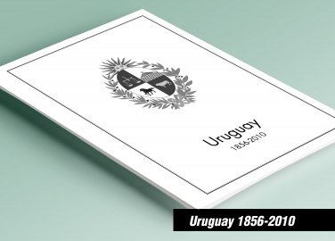 PRINTED URUGUAY 1856-2010 STAMP ALBUM PAGES (350 pages)