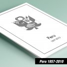 PRINTED PERU 1857-2010 PRINTED STAMP ALBUM PAGES (277 pages)