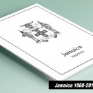 PRINTED JAMAICA 1860-2010 STAMP ALBUM PAGES (150 pages)