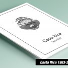 PRINTED COSTA RICA 1863-2010 STAMP ALBUM PAGES (207 pages)