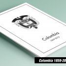 PRINTED COLOMBIA 1859-2010 PRINTED STAMP ALBUM PAGES (318 pages)