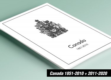 PRINTED CANADA 1851-2010 + 2011-2020 STAMP ALBUM PAGES (580 pages)