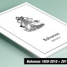 PRINTED BAHAMAS 1859-2010 + 2011-2020 PRINTED STAMP ALBUM PAGES (251 pages)