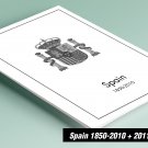 PRINTED SPAIN 1850-2010 + 2011-2020 STAMP ALBUM PAGES (683 pages)