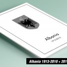 PRINTED ALBANIA 1913-2010 + 2011-2020 STAMP ALBUM PAGES (432 pages)