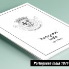 PRINTED PORTUGUESE INDIA 1871-1960 STAMP ALBUM PAGES (45 pages)