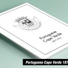 PRINTED PORTUGUESE CAPE VERDE 1877-1975 STAMP ALBUM PAGES (29 pages)