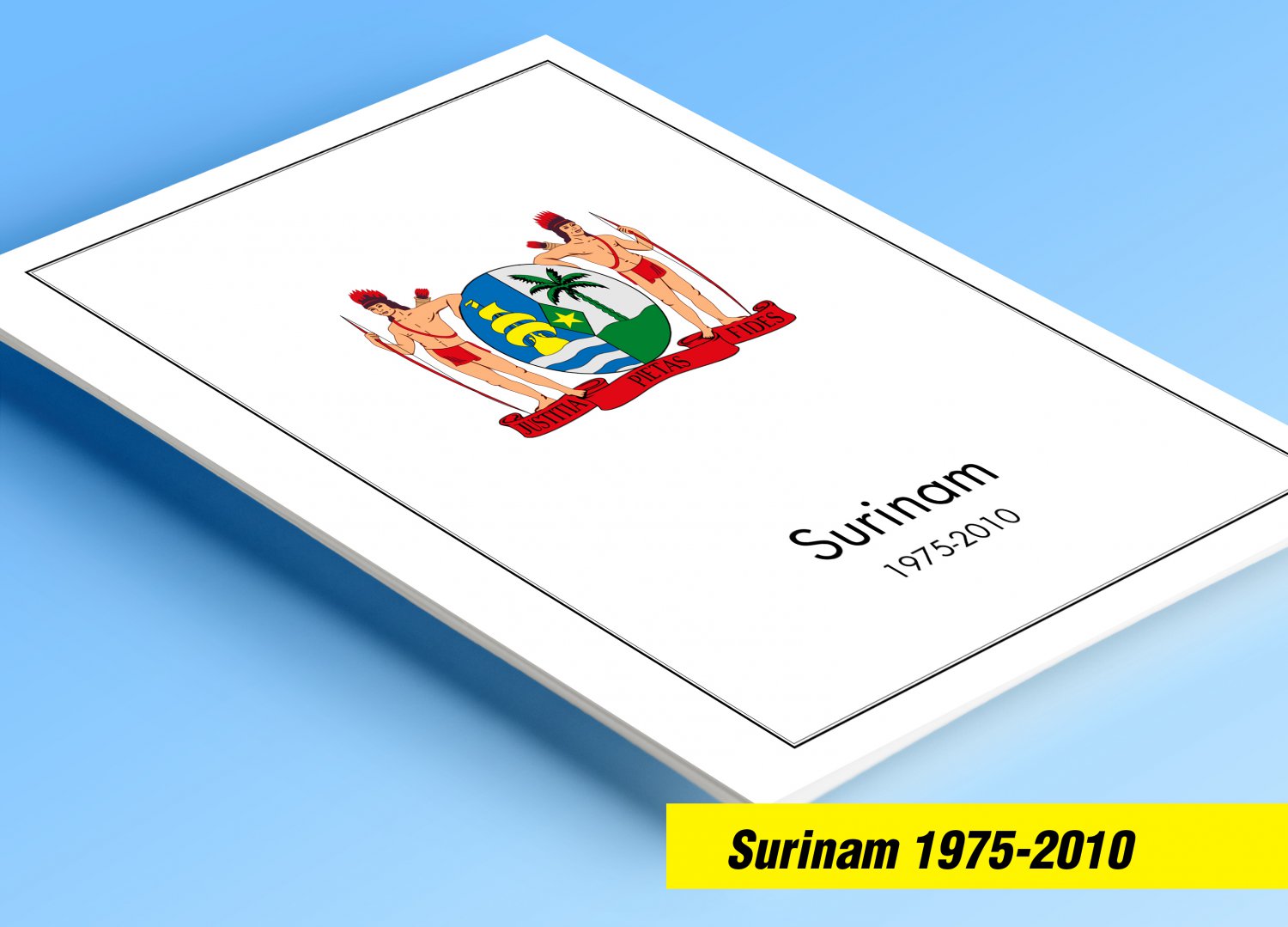 COLOR PRINTED SURINAM [REPUBLIC] 1975-2010 STAMP ALBUM PAGES (197 illustrated pages)