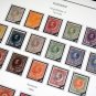 COLOR PRINTED SURINAM [COLONY] 1873-1975 STAMP ALBUM  PAGES (62 illustrated pages)