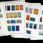 COLOR PRINTED SURINAM [COLONY] 1873-1975 STAMP ALBUM  PAGES (62 illustrated pages)