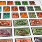 COLOR PRINTED MEMEL / KLAIPEDA 1920-1923 STAMP ALBUM PAGES (14 illustrated pages)