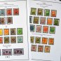 COLOR PRINTED MEMEL / KLAIPEDA 1920-1923 STAMP ALBUM PAGES (14 illustrated pages)