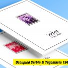 COLOR PRINTED OCCUPIED SERBIA + YUGOSLAVIA 1941-1945  STAMP ALBUM PAGES (23 illustrated pages)