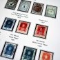 COLOR PRINTED HAWAII 1851-1896 STAMP ALBUM PAGES (6 illustrated pages)