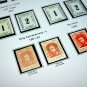 COLOR PRINTED HAWAII 1851-1896 STAMP ALBUM PAGES (6 illustrated pages)