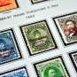 COLOR PRINTED HAWAII 1851-1896 STAMP ALBUM PAGES (6 illustrated pages)