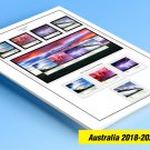 COLOR PRINTED AUSTRALIA 2018-2020 STAMP ALBUM PAGES (87 illustrated pages)